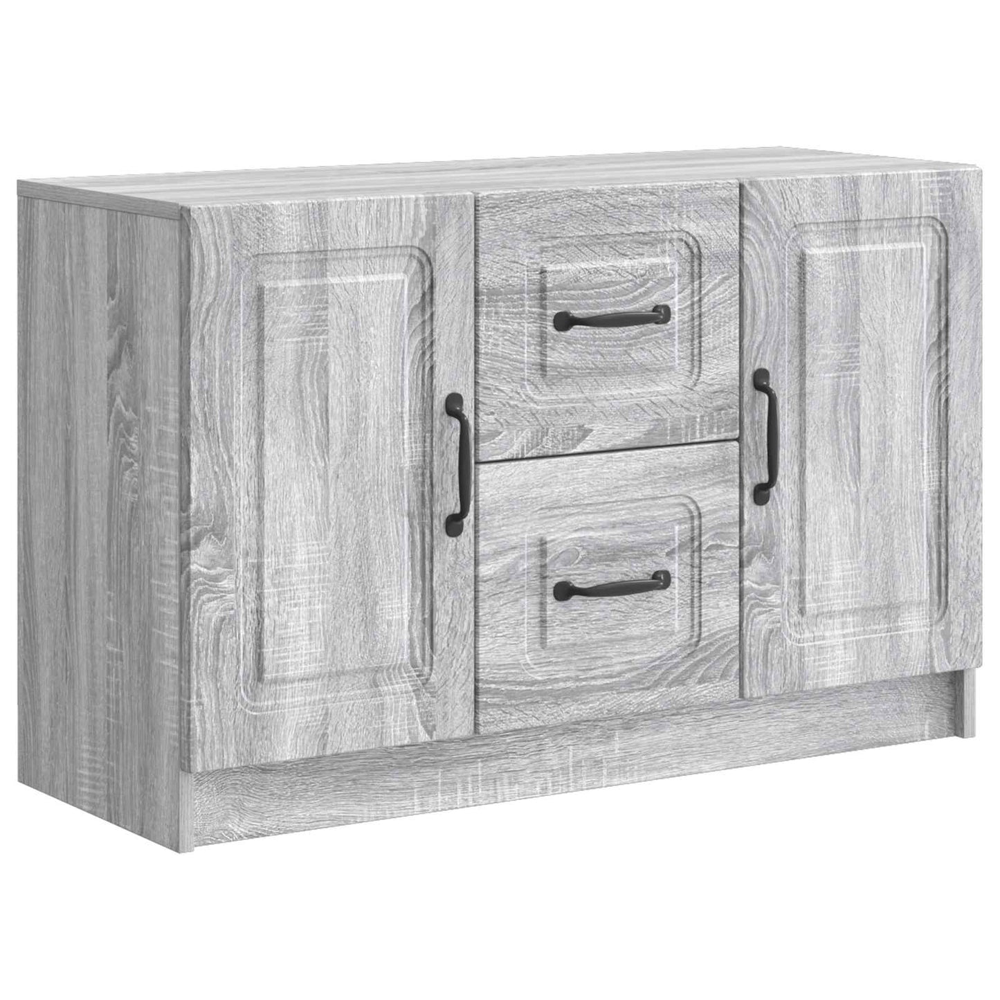 vidaXL Πλαϊνό γραφείο με συρτάρι Γκρι Sonoma 89 x 34,5 x 57 εκ.