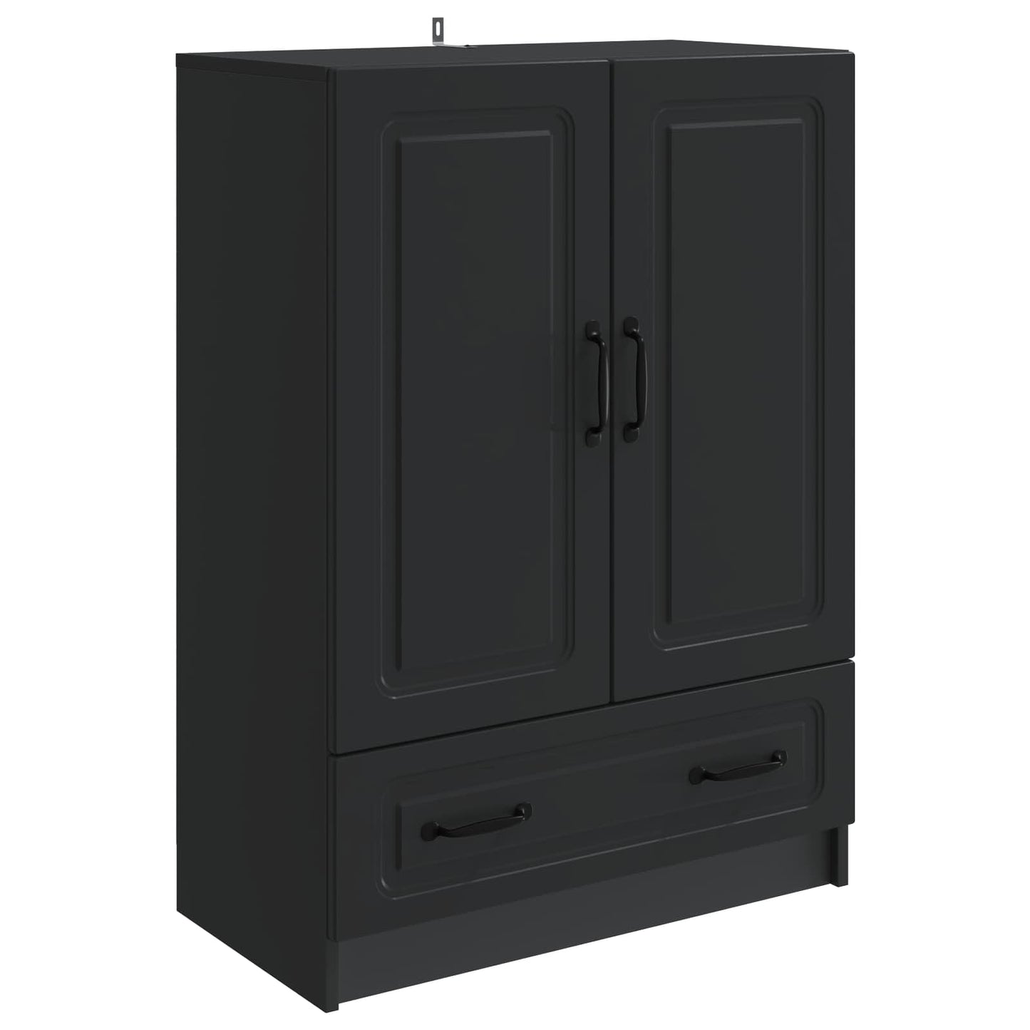 vidaXL Πλαϊνό γραφείο Μαύρο 66 x 34,5 x 92 εκ. Επεξεργασμένο Ξύλο