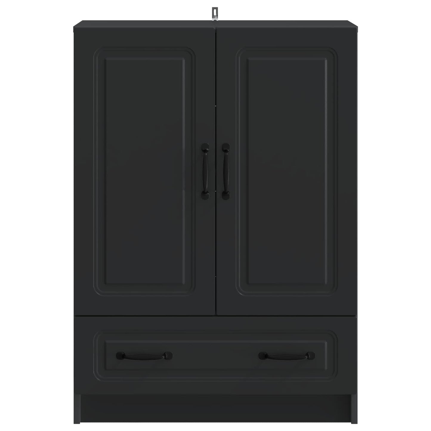 vidaXL Πλαϊνό γραφείο Μαύρο 66 x 34,5 x 92 εκ. Επεξεργασμένο Ξύλο