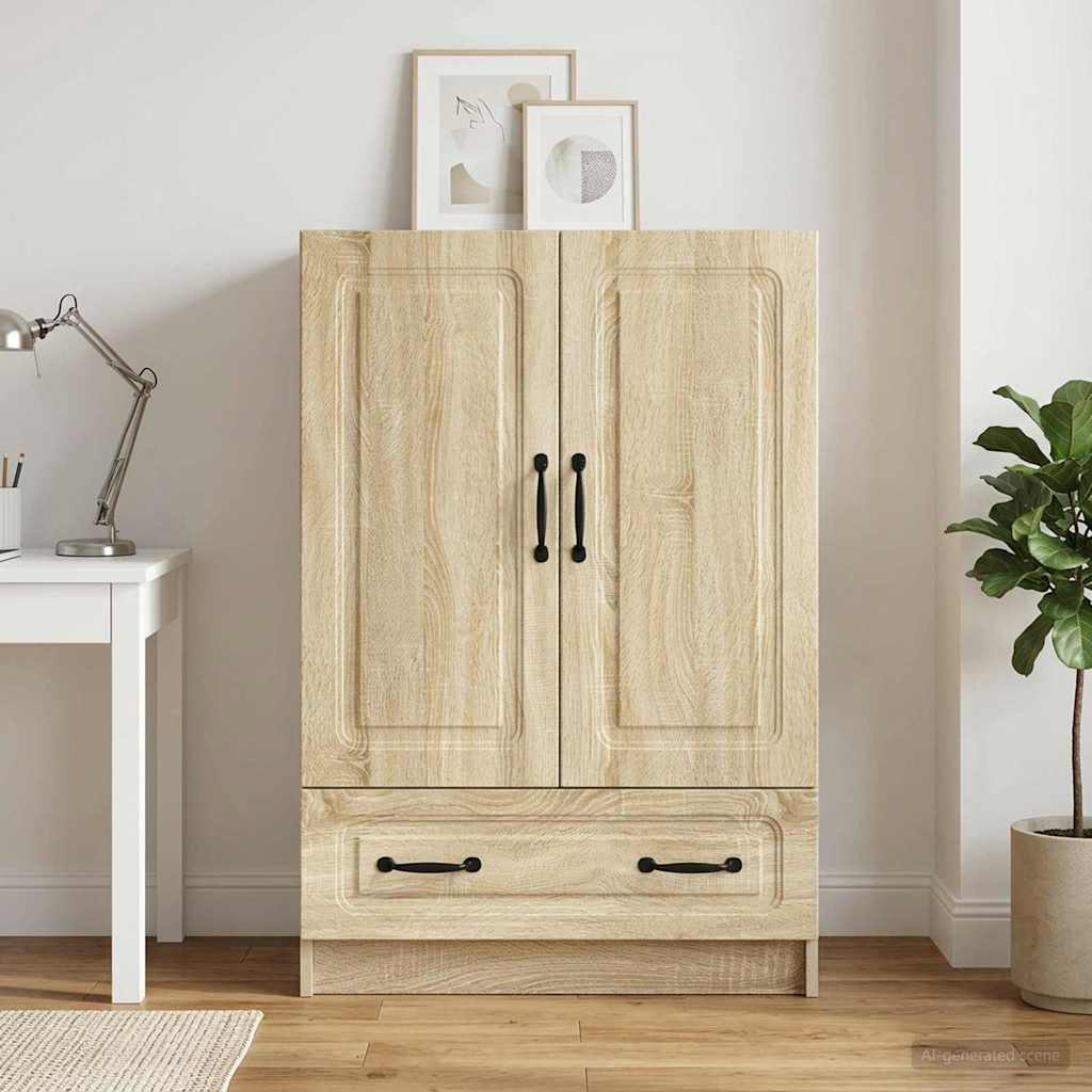 vidaXL Πλαϊνό γραφείο με συρτάρι Sonoma Δρυς 66 x 34,5 x 92 εκ.