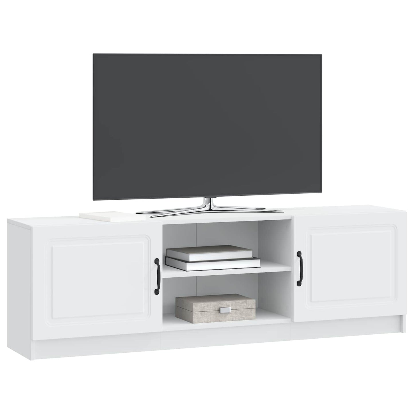 vidaXL Ντουλάπι TV Λευκό 150 x 31 x 47 εκ Επεξεργασμένο Ξύλο