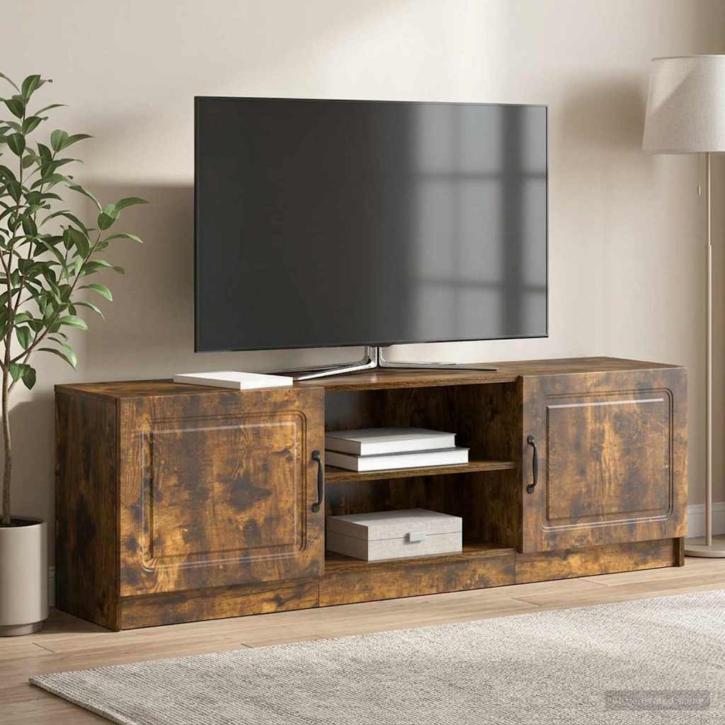 vidaXL Ντουλάπι TV Καπνισμένο Ξύλο Δρυός 150 x 31 x 47 εκ