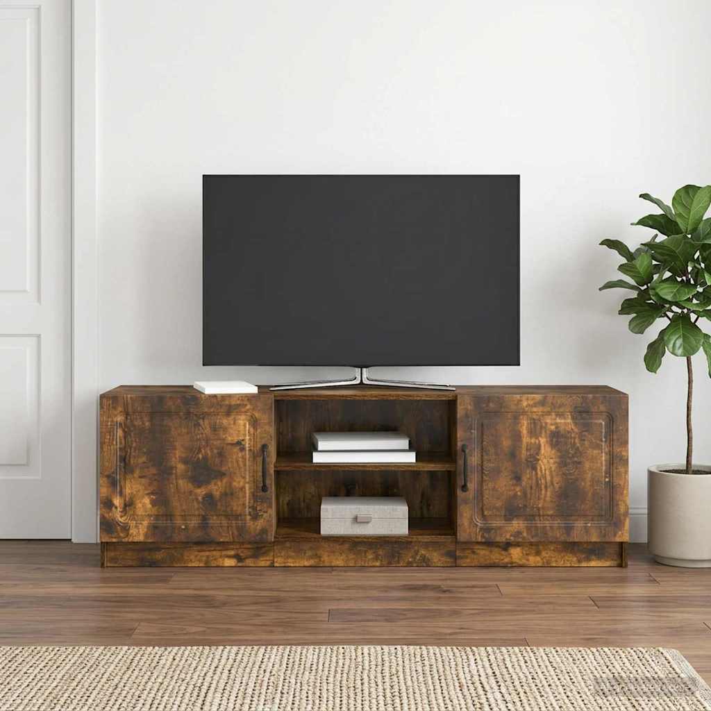 vidaXL Ντουλάπι TV Καπνισμένο Ξύλο Δρυός 150 x 31 x 47 εκ