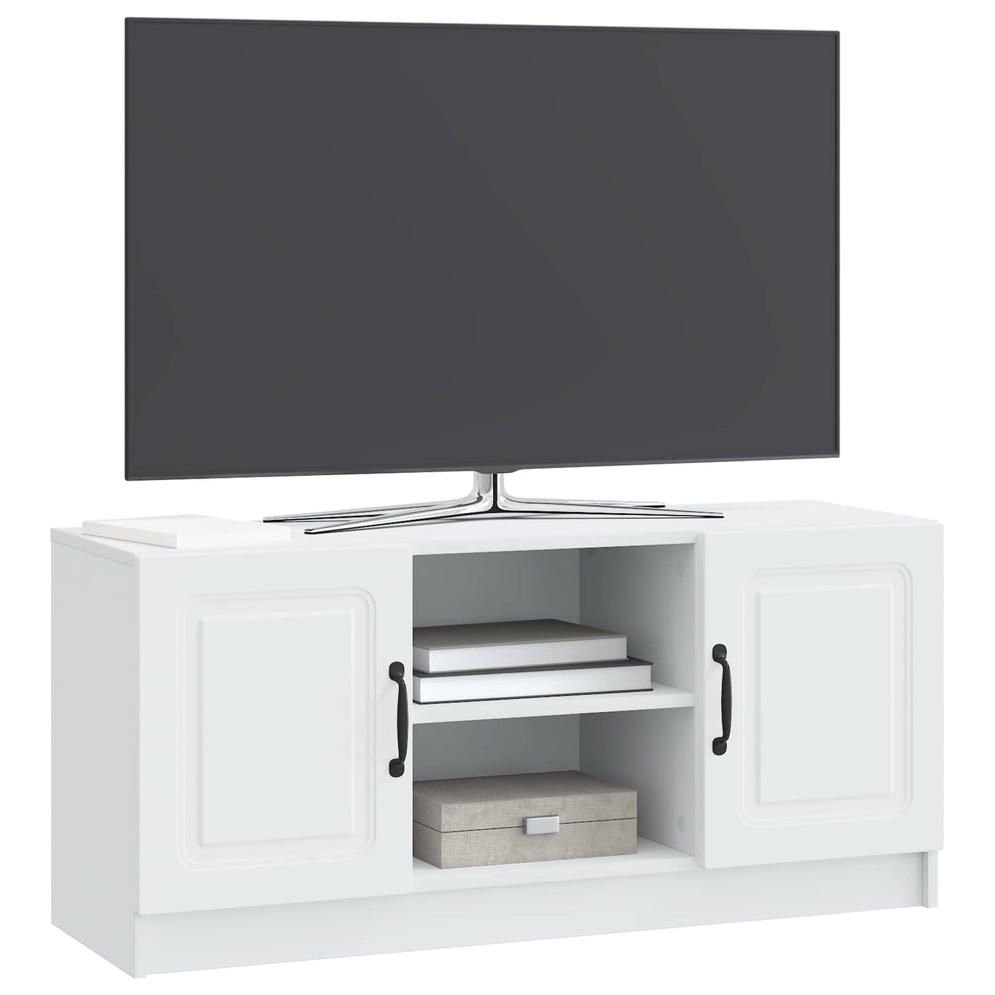 vidaXL Ντουλάπι TV Λευκό 102 x 34,5 x 47 εκ Επεξεργασμένο Ξύλο