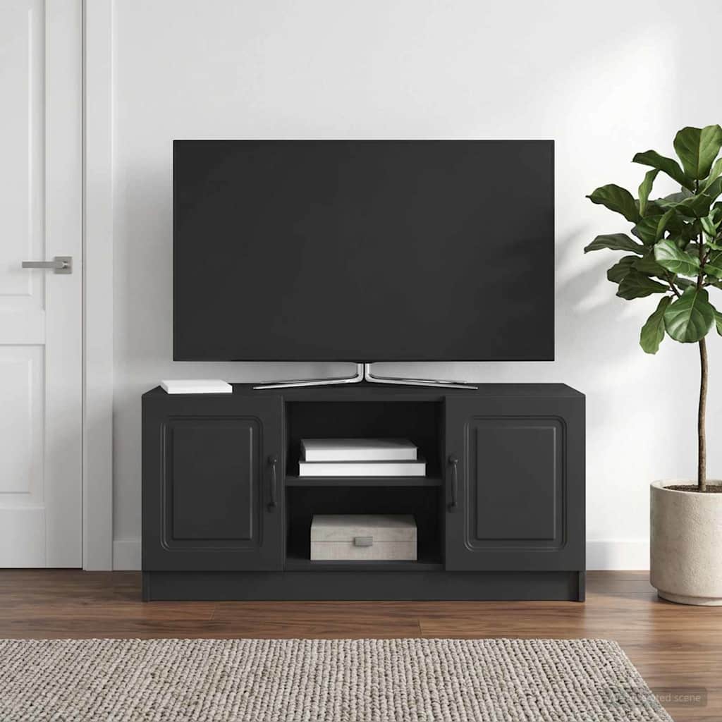 vidaXL Ντουλάπι TV Μαύρο 102 x 34,5 x 47 εκ Επεξεργασμένο Ξύλο