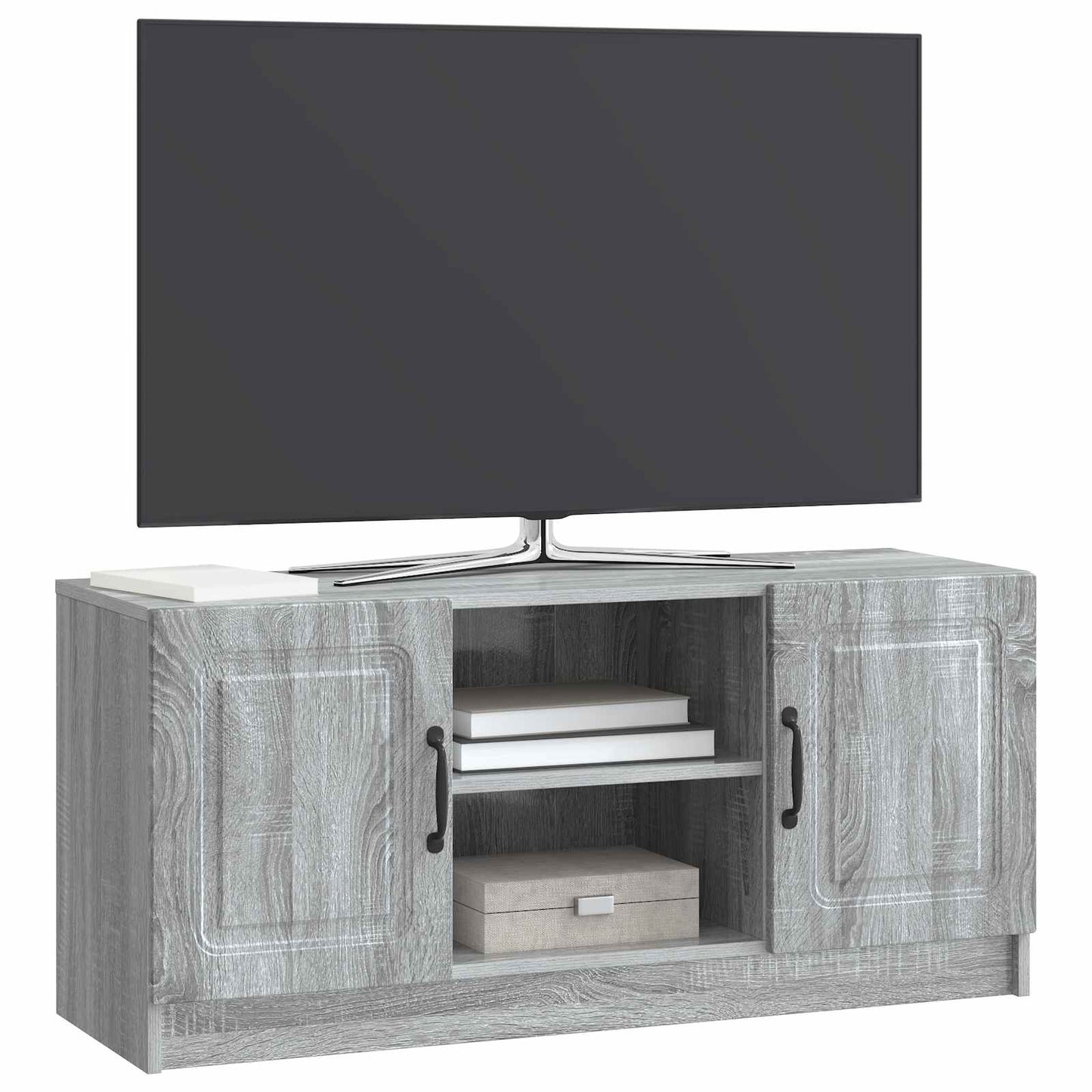 vidaXL Ντουλάπι TV Γκρι Sonoma 102 x 34,5 x 47 εκ Επεξεργασμένο Ξύλο