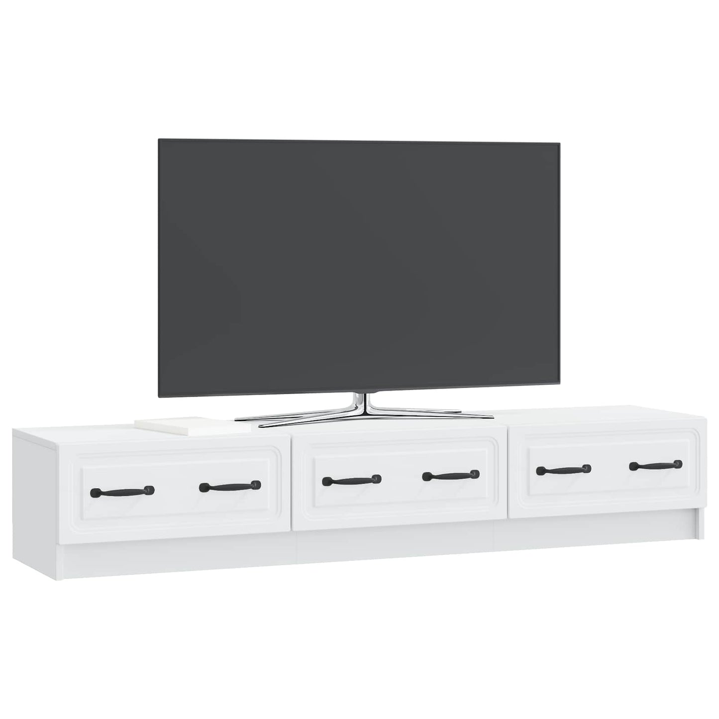 vidaXL Ντουλάπι TV Λευκό 147 x 34,5 x 27 εκ Επεξεργασμένο Ξύλο