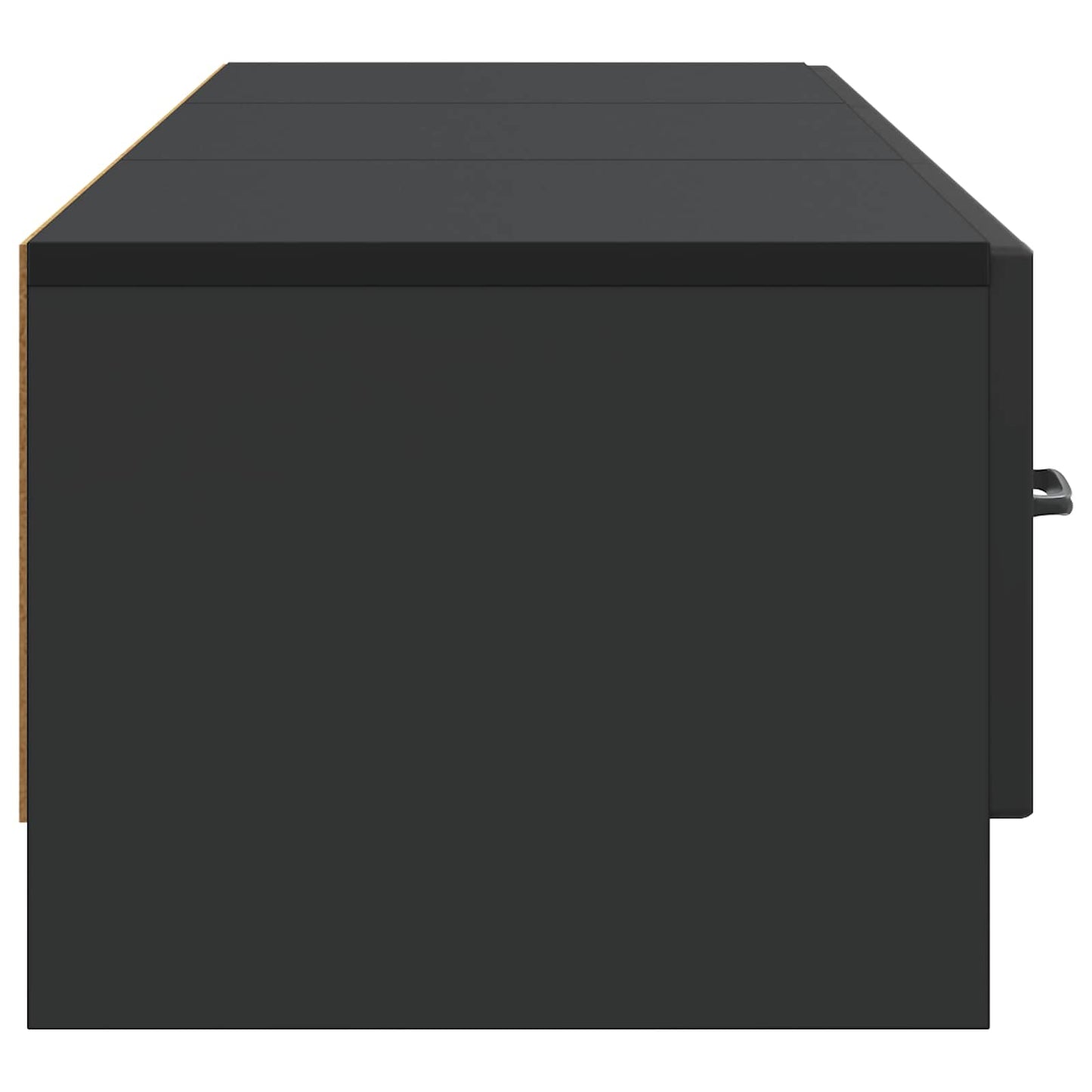 vidaXL Ντουλάπι TV Μαύρο 147 x 34,5 x 27 εκ Επεξεργασμένο Ξύλο