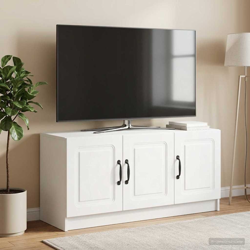 vidaXL Ντουλάπι TV Λευκό 99 x 34,5 x 47 εκ Επεξεργασμένο Ξύλο