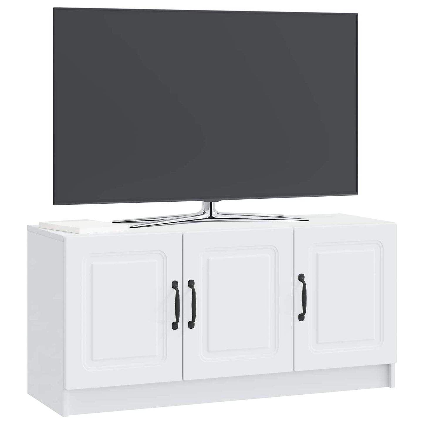 vidaXL Ντουλάπι TV Λευκό 99 x 34,5 x 47 εκ Επεξεργασμένο Ξύλο