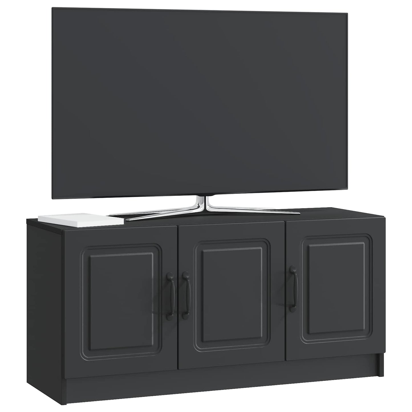 vidaXL Ντουλάπι TV Μαύρο 99 x 34,5 x 47 εκ Επεξεργασμένο Ξύλο