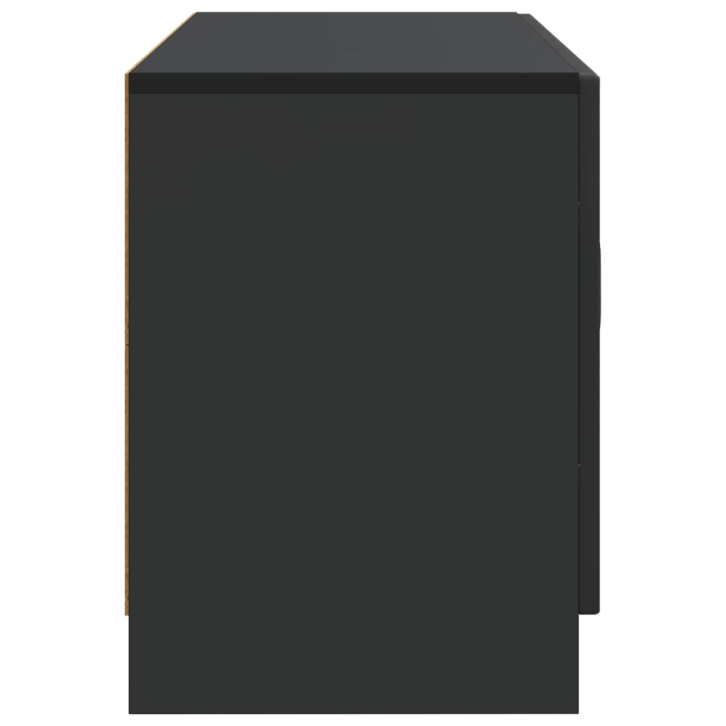 vidaXL Ντουλάπι TV Μαύρο 99 x 34,5 x 47 εκ Επεξεργασμένο Ξύλο