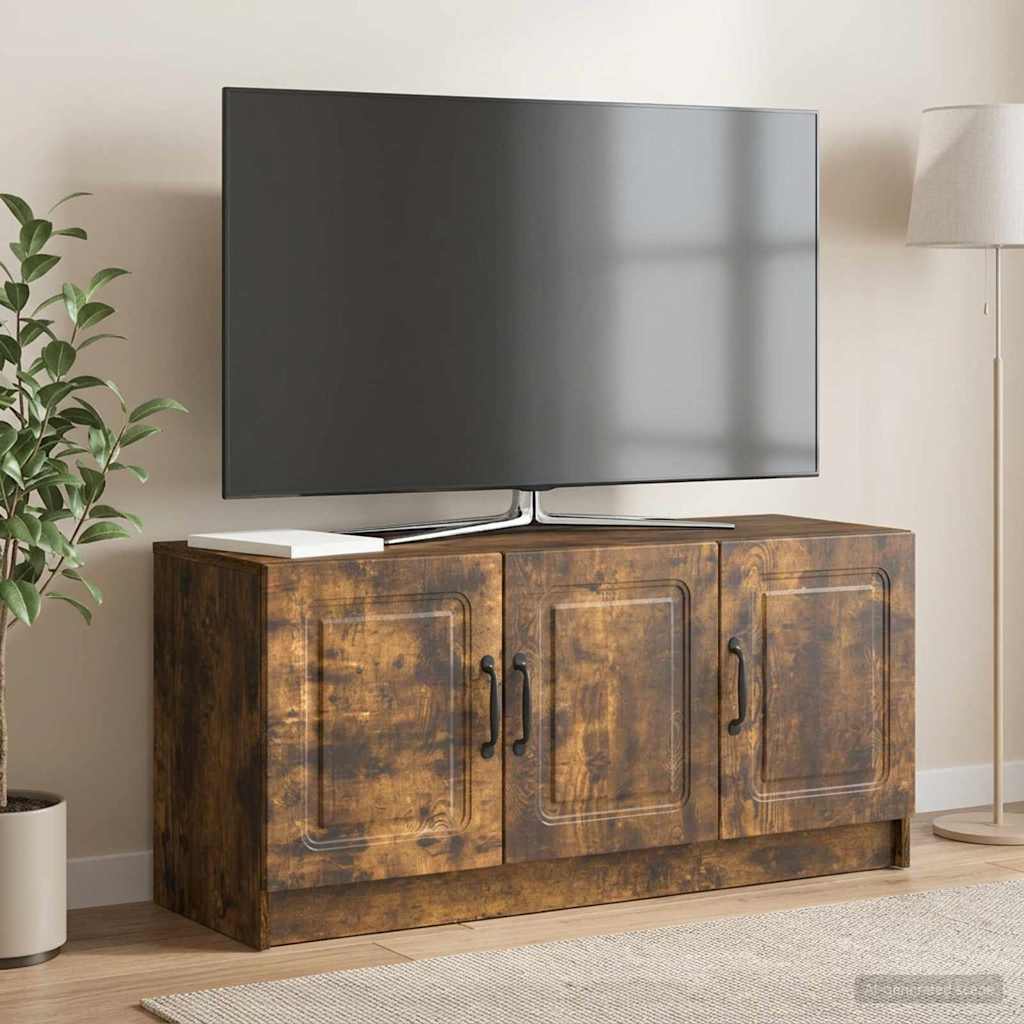 vidaXL Ντουλάπι TV Καπνισμένο Ξύλο Δρυός 99 x 34,5 x 47 εκ