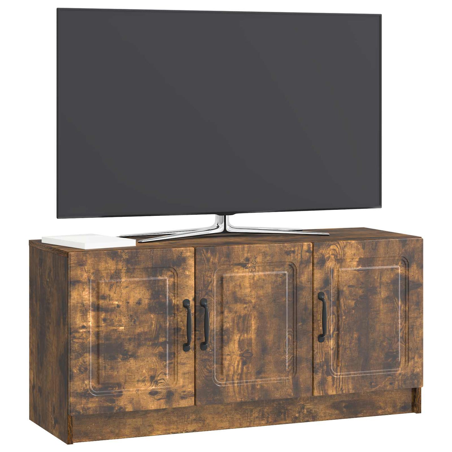 vidaXL Ντουλάπι TV Καπνισμένο Ξύλο Δρυός 99 x 34,5 x 47 εκ