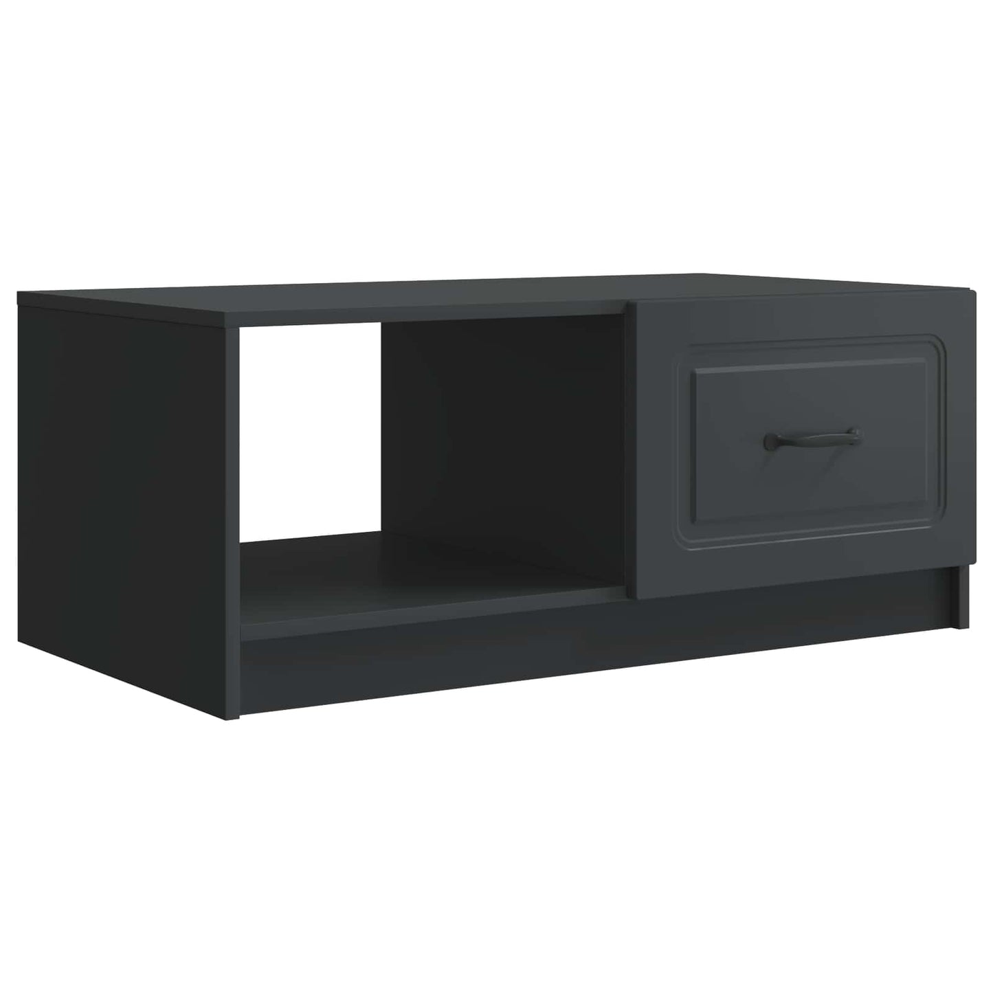 vidaXL Τραπεζάκι σαλονιού Μαύρο 90 x 50 x 37 εκ Επεξεργασμένο Ξύλο