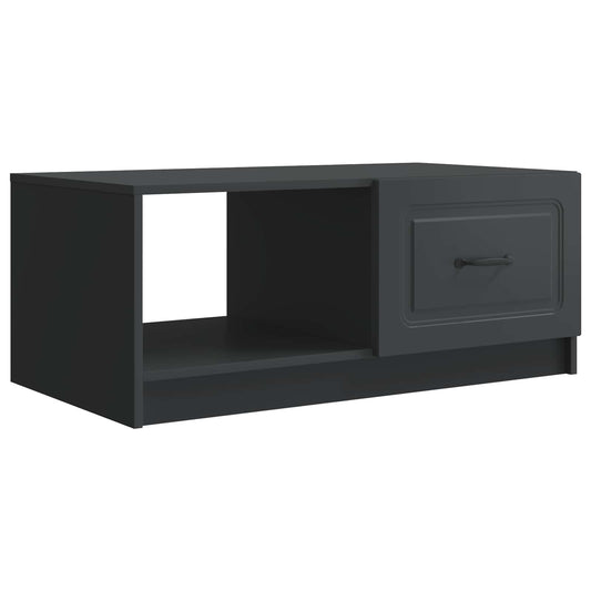 vidaXL Τραπεζάκι σαλονιού Μαύρο 90 x 50 x 37 εκ Επεξεργασμένο Ξύλο