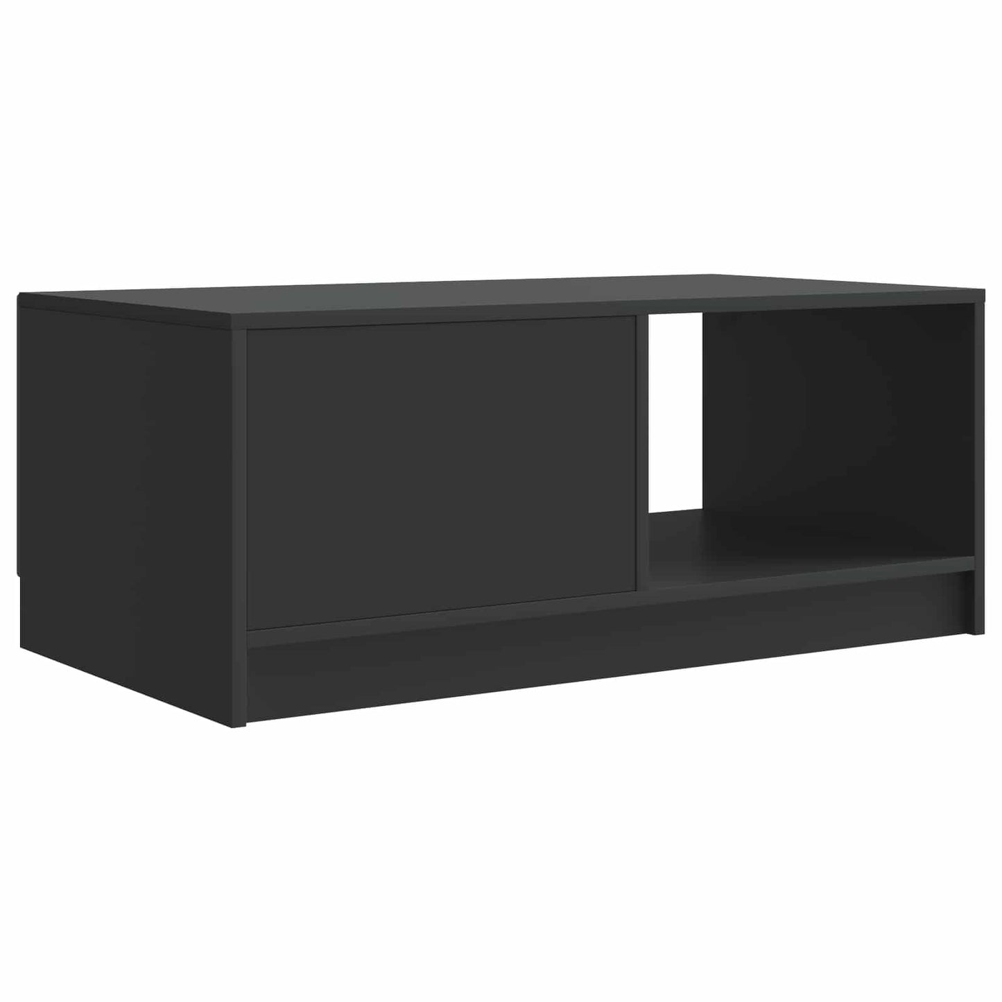 vidaXL Τραπεζάκι σαλονιού Μαύρο 90 x 50 x 37 εκ Επεξεργασμένο Ξύλο