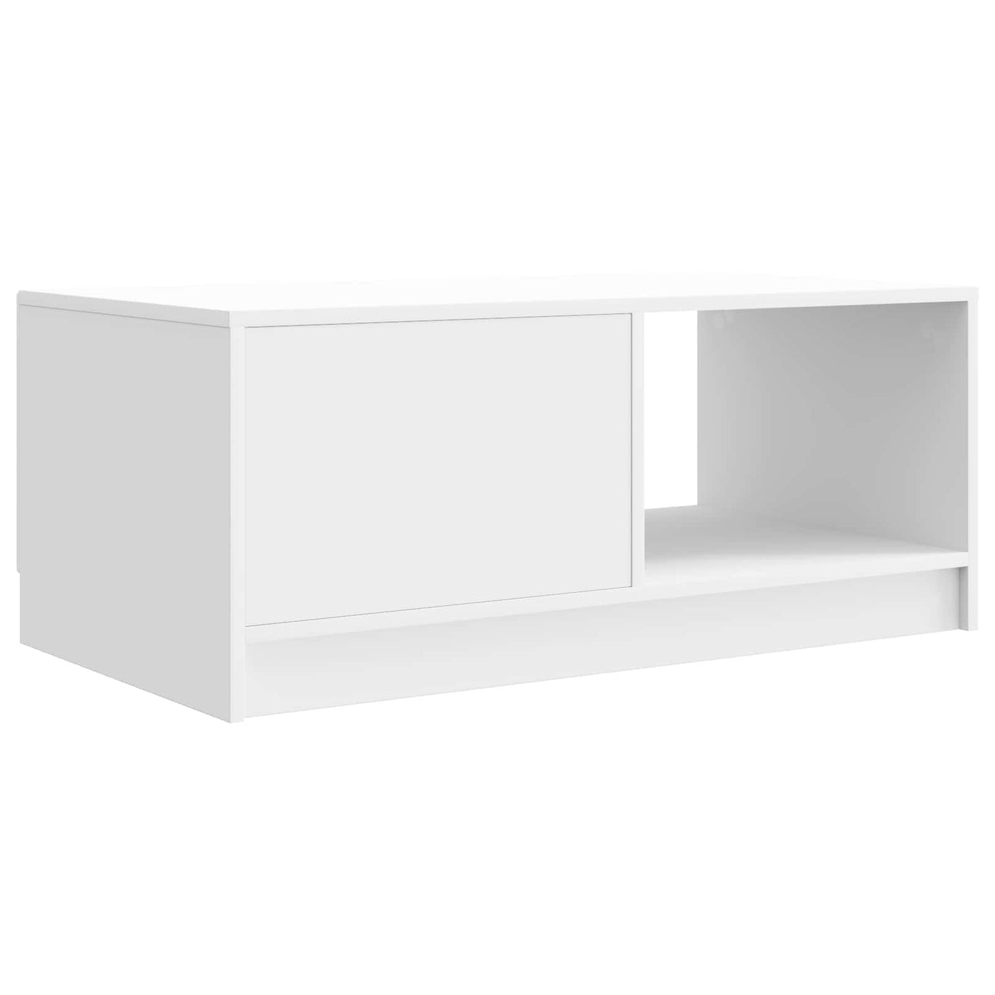 vidaXL Τραπεζάκι σαλονιού Γυαλιστερό Λευκό 90 x 50 x 37 εκ