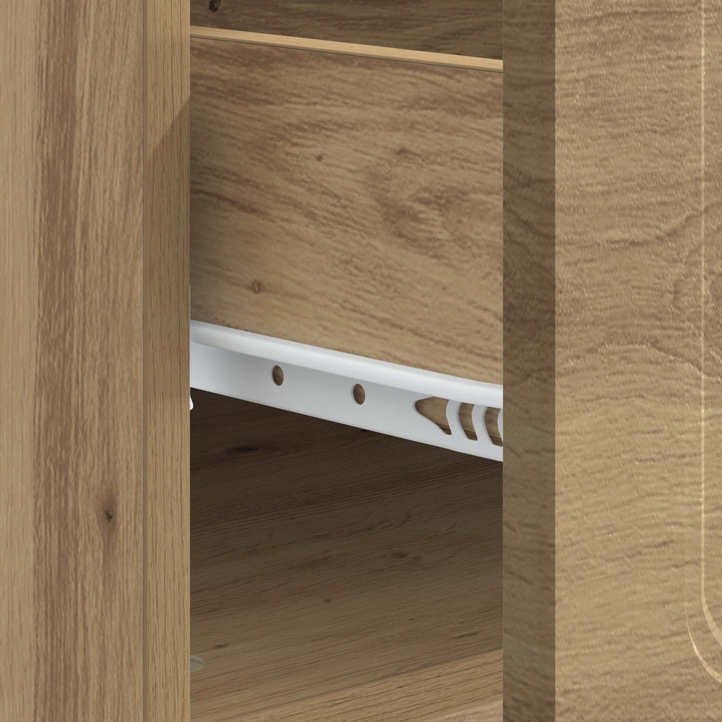vidaXL Τραπεζάκι σαλονιού με συρτάρι Artisan Δρυς 49 x 50 x 37 εκ.