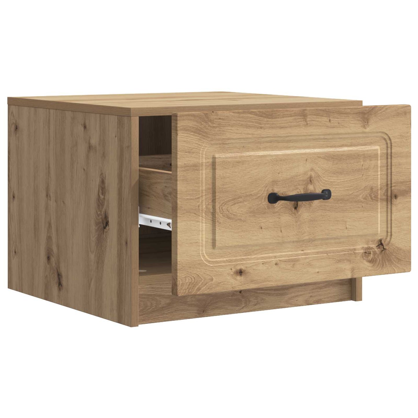 vidaXL Τραπεζάκι σαλονιού με συρτάρι Artisan Δρυς 49 x 50 x 37 εκ.
