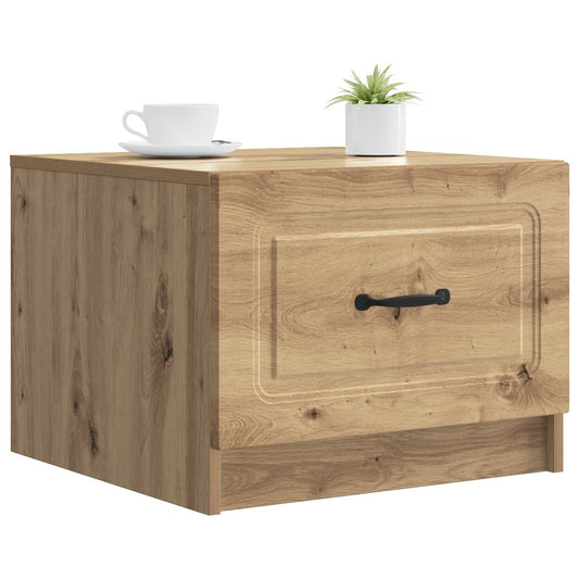 vidaXL Τραπεζάκι σαλονιού με συρτάρι Artisan Δρυς 49 x 50 x 37 εκ.