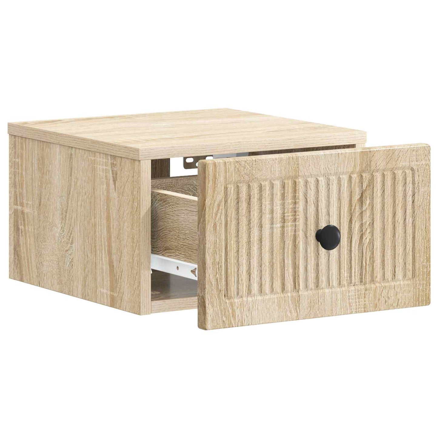 vidaXL Τοίχου Κρεμαστό Κομοδίνο Sonoma Δρυς 33 x 34,5 x 20 εκ