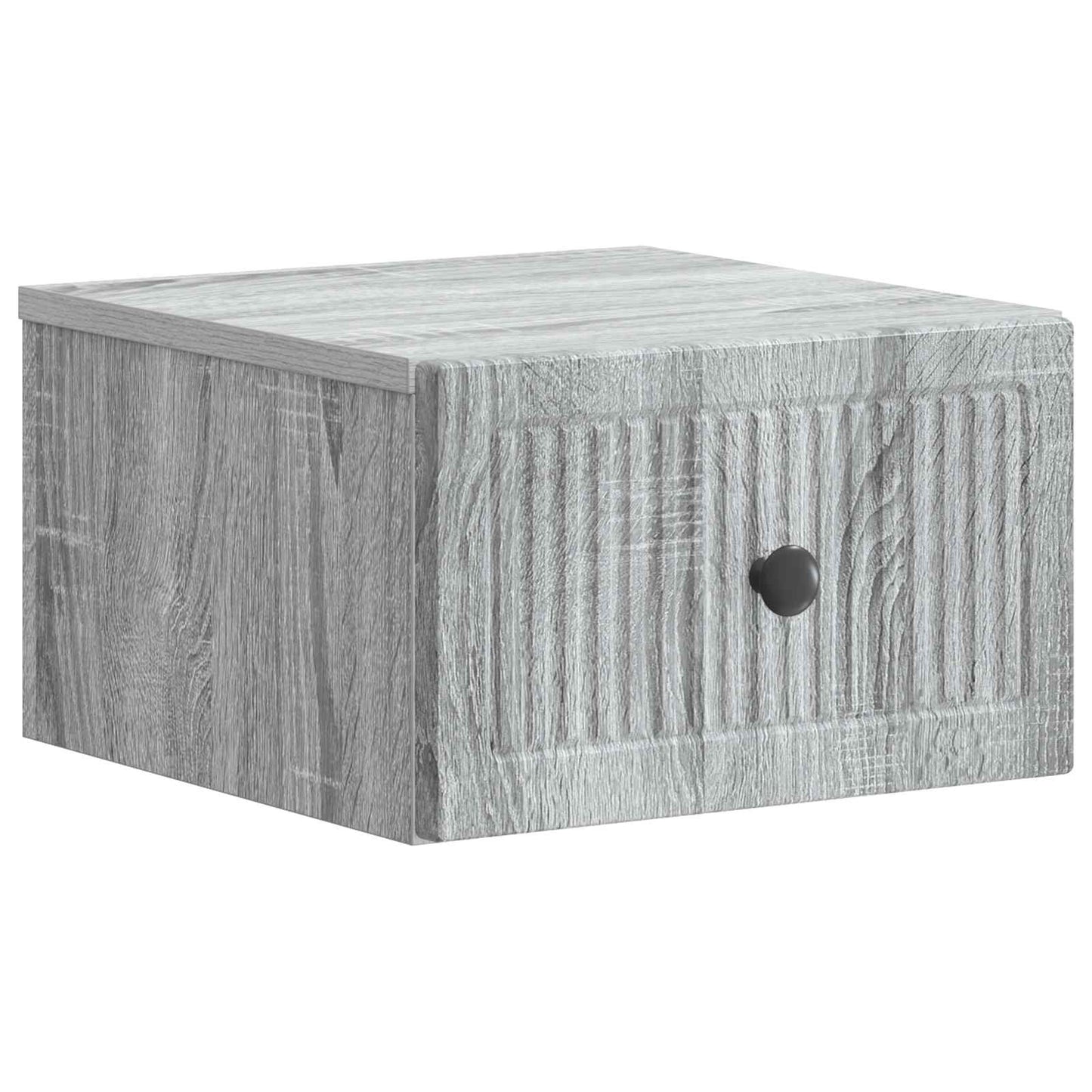 vidaXL Τοίχου Κρεμαστό Κομοδίνο 2 τμχ. Γκρι Sonoma 33 x 34,5 x 20 εκ