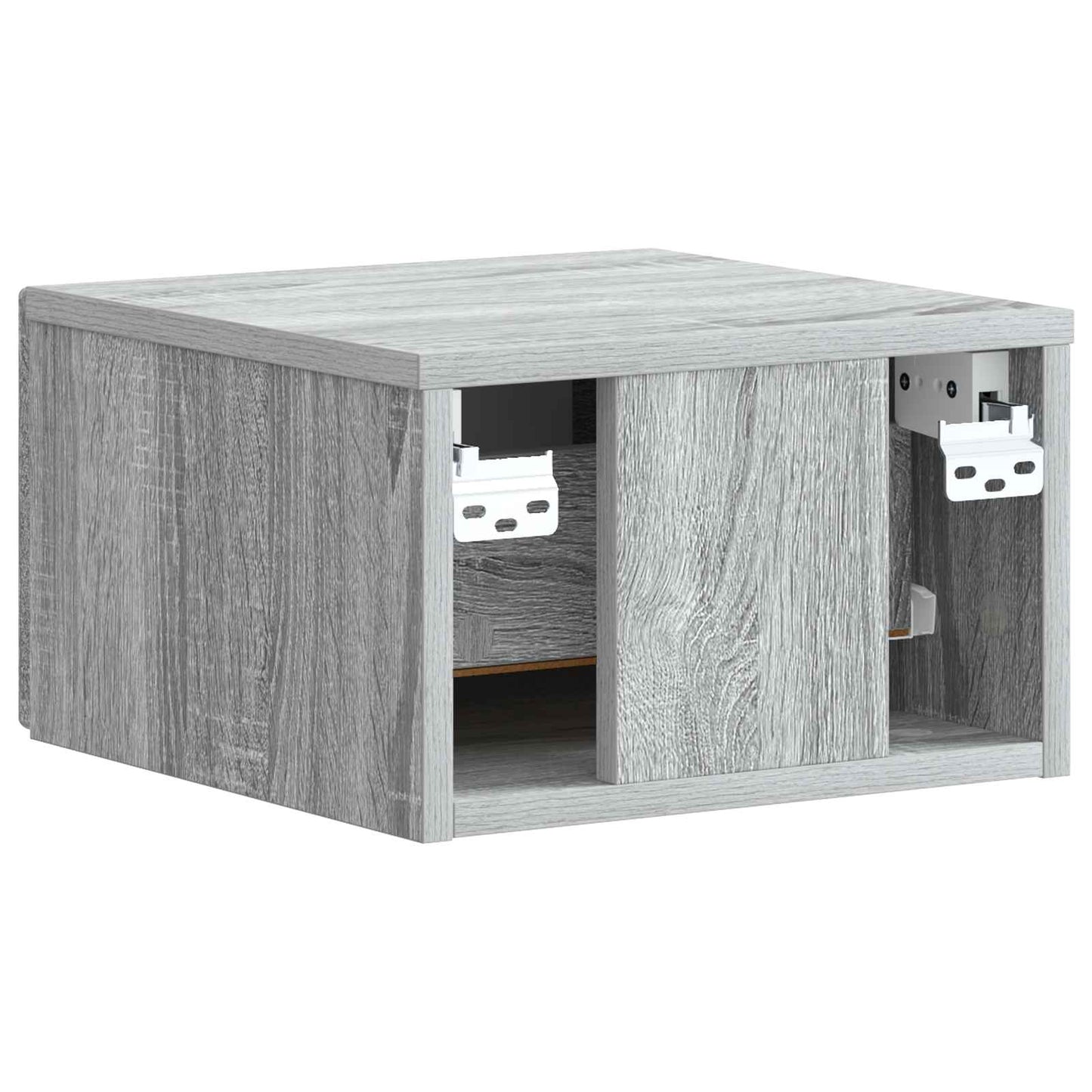 vidaXL Τοίχου Κρεμαστό Κομοδίνο 2 τμχ. Γκρι Sonoma 33 x 34,5 x 20 εκ