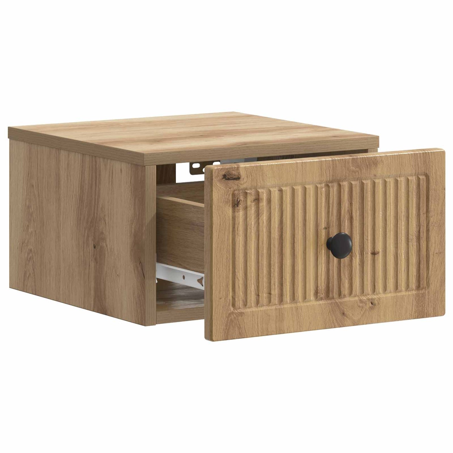 vidaXL Τοίχου Κρεμαστό Κομοδίνο Artisan Δρυς 33 x 34,5 x 20 εκ