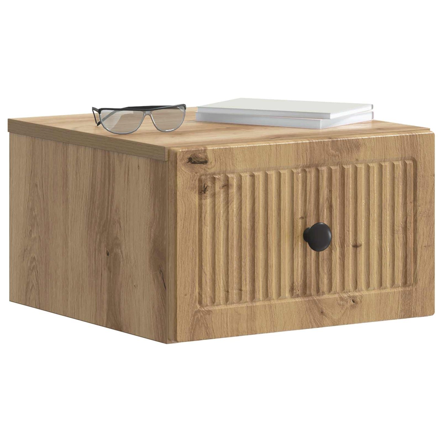 vidaXL Τοίχου Κρεμαστό Κομοδίνο 2 τμχ. Artisan Δρυς 33 x 34,5 x 20 εκ