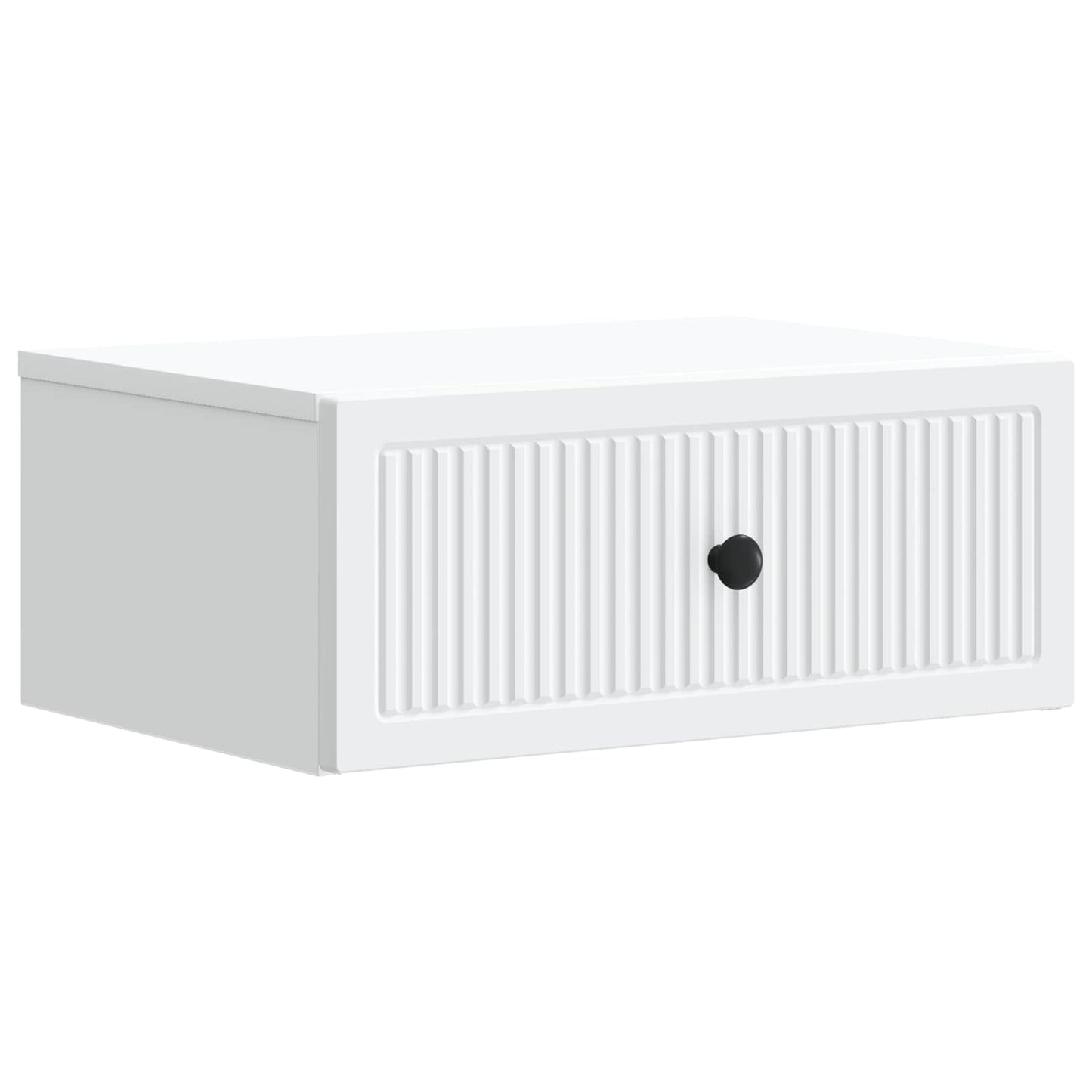 vidaXL Κομοδίνο με συρτάρι Λευκό 49 x 34,5 x 20 εκ. Επεξεργασμένο Ξύλο