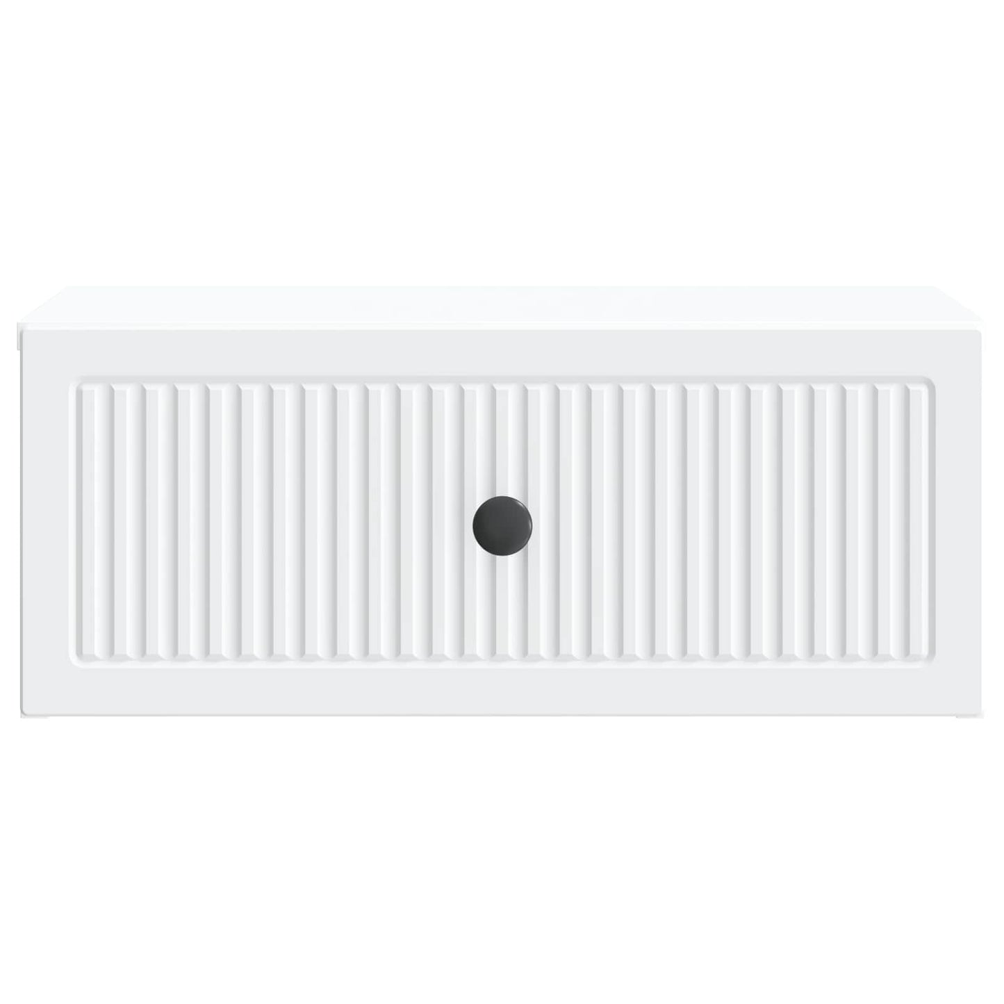 vidaXL Κομοδίνο με συρτάρι Λευκό 49 x 34,5 x 20 εκ. Επεξεργασμένο Ξύλο