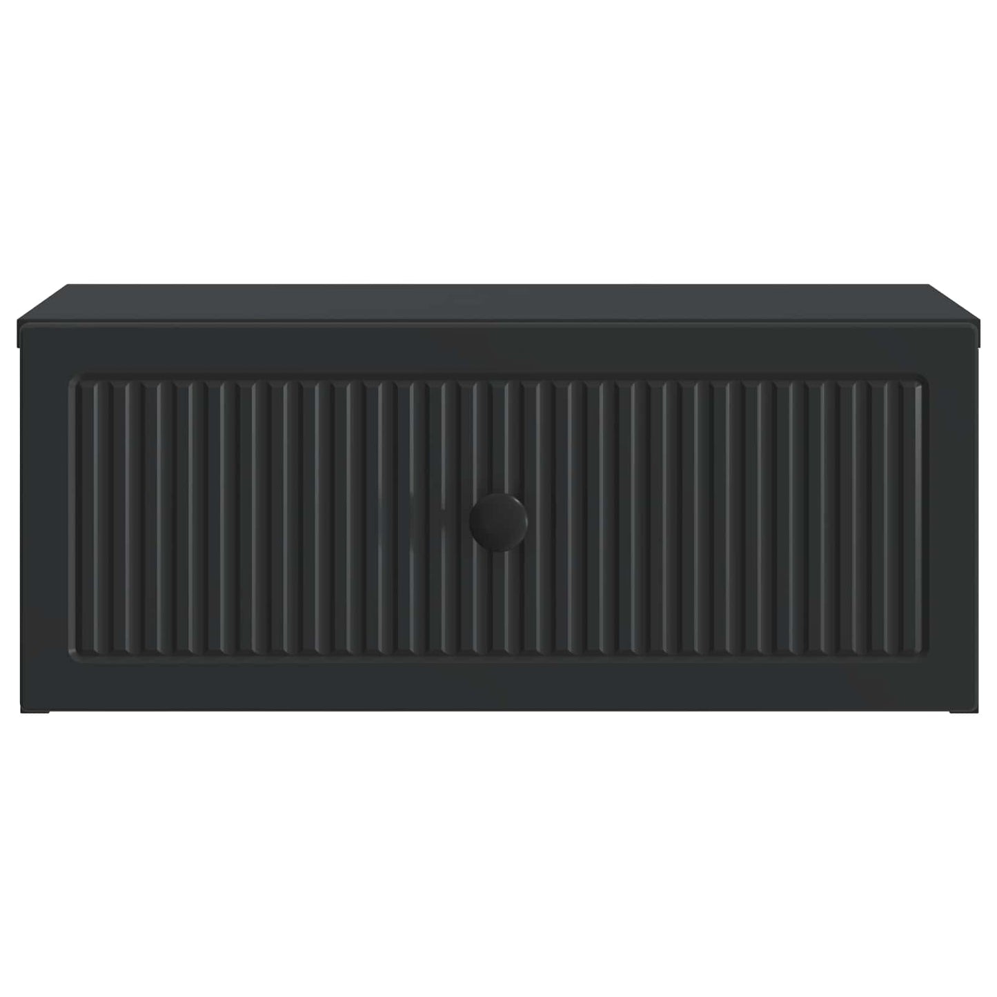 vidaXL Κομοδίνο με συρτάρι Μαύρο 49 x 34,5 x 20 εκ. Επεξεργασμένο Ξύλο