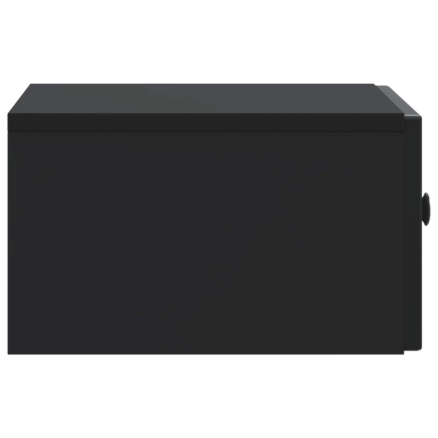 vidaXL Κομοδίνο 2 τμχ. Μαύρο 49 x 34,5 x 20 εκ. Επεξεργασμένο Ξύλο