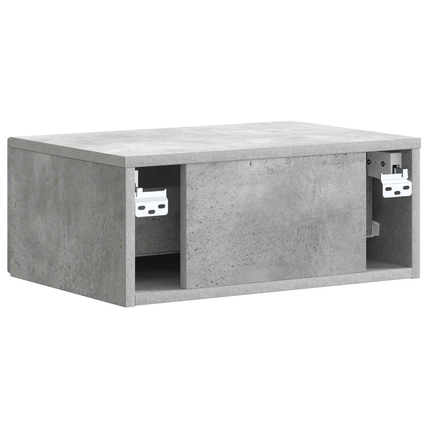 vidaXL Κομοδίνο με συρτάρι Γκρι Σκυροδέματος 49 x 34,5 x 20 εκ.