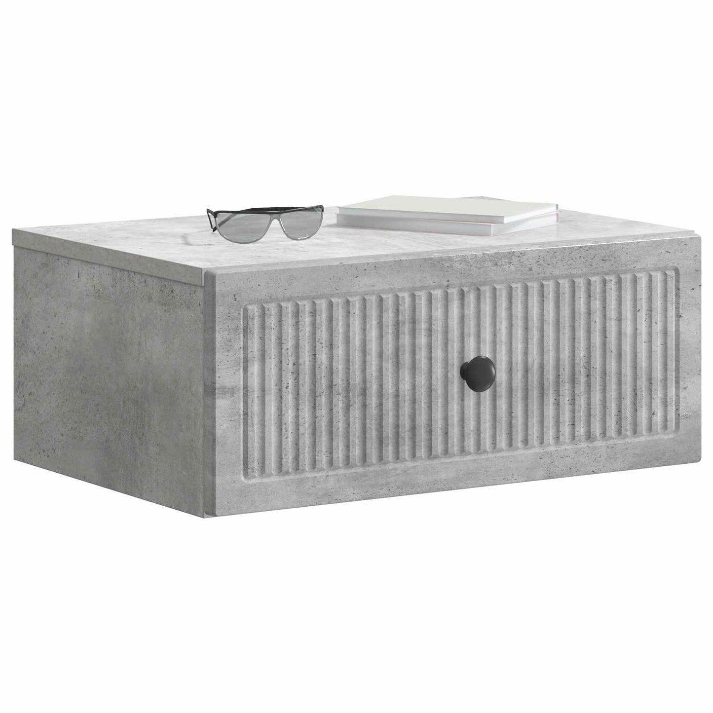 vidaXL Κομοδίνο 2 τμχ. Γκρι Σκυροδέματος 49 x 34,5 x 20 εκ.