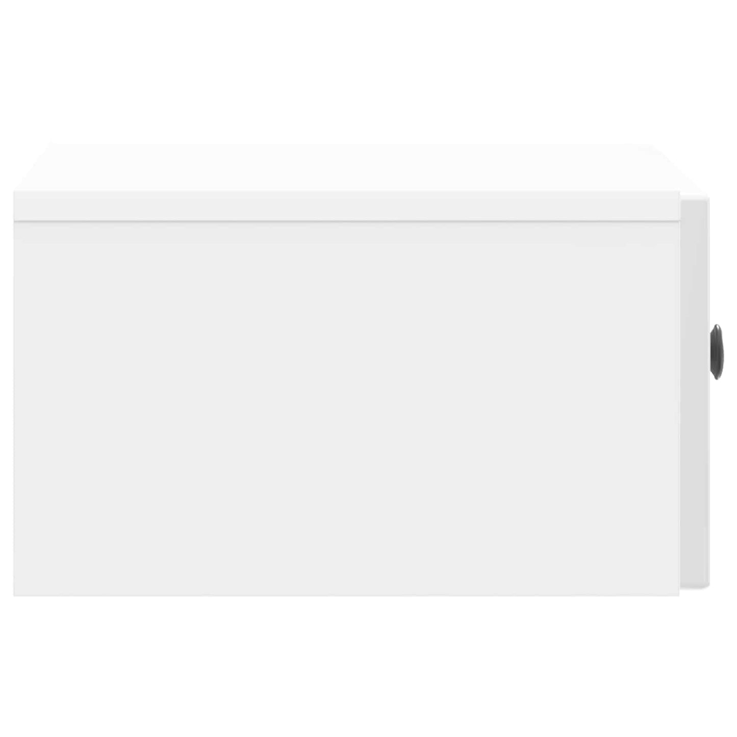 vidaXL Κομοδίνο Γυαλιστερό Λευκό 49 x 34,5 x 20 εκ. Επεξεργασμένο Ξύλο
