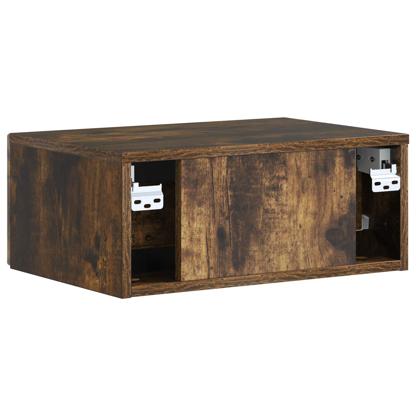 vidaXL Κομοδίνο 2 τμχ. Καπνισμένο Ξύλο Δρυός 49 x 34,5 x 20 εκ.