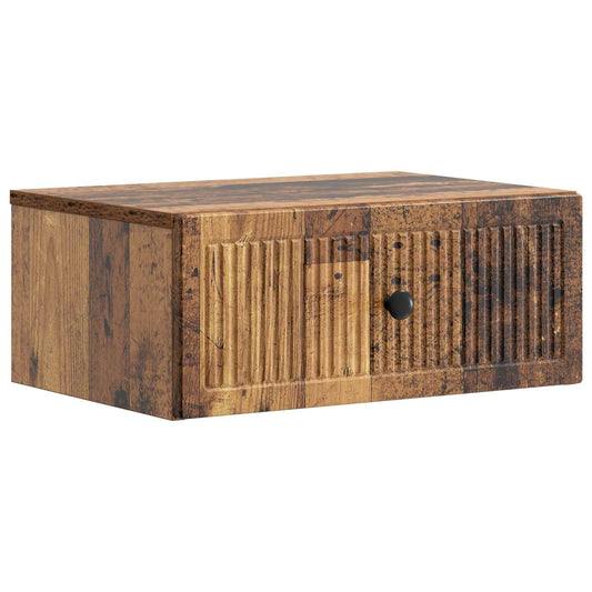 vidaXL Κομοδίνο Παλαιωμένο ξύλο 49 x 34,5 x 20 εκ. Επεξεργασμένο Ξύλο