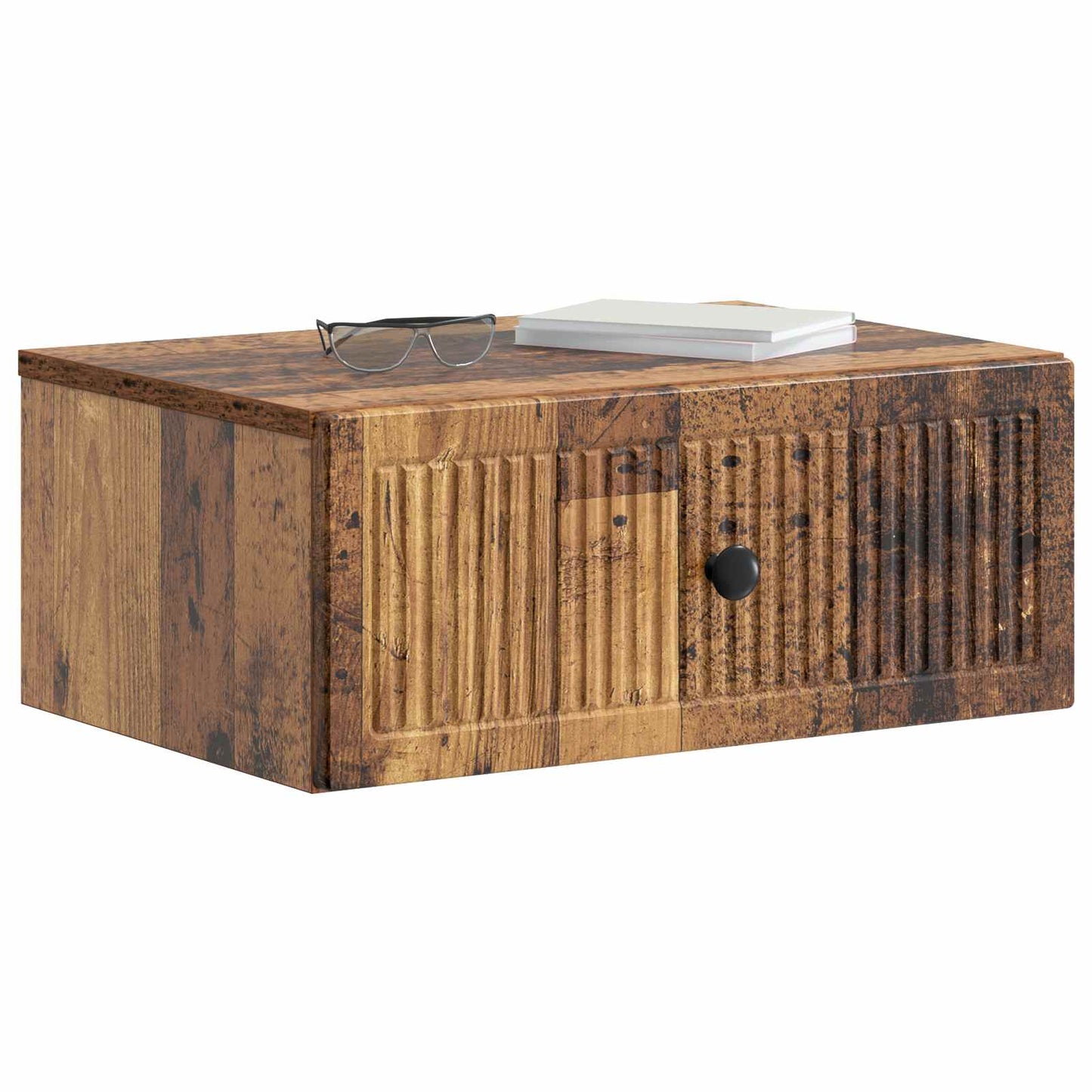 vidaXL Κομοδίνο Παλαιωμένο ξύλο 49 x 34,5 x 20 εκ. Επεξεργασμένο Ξύλο