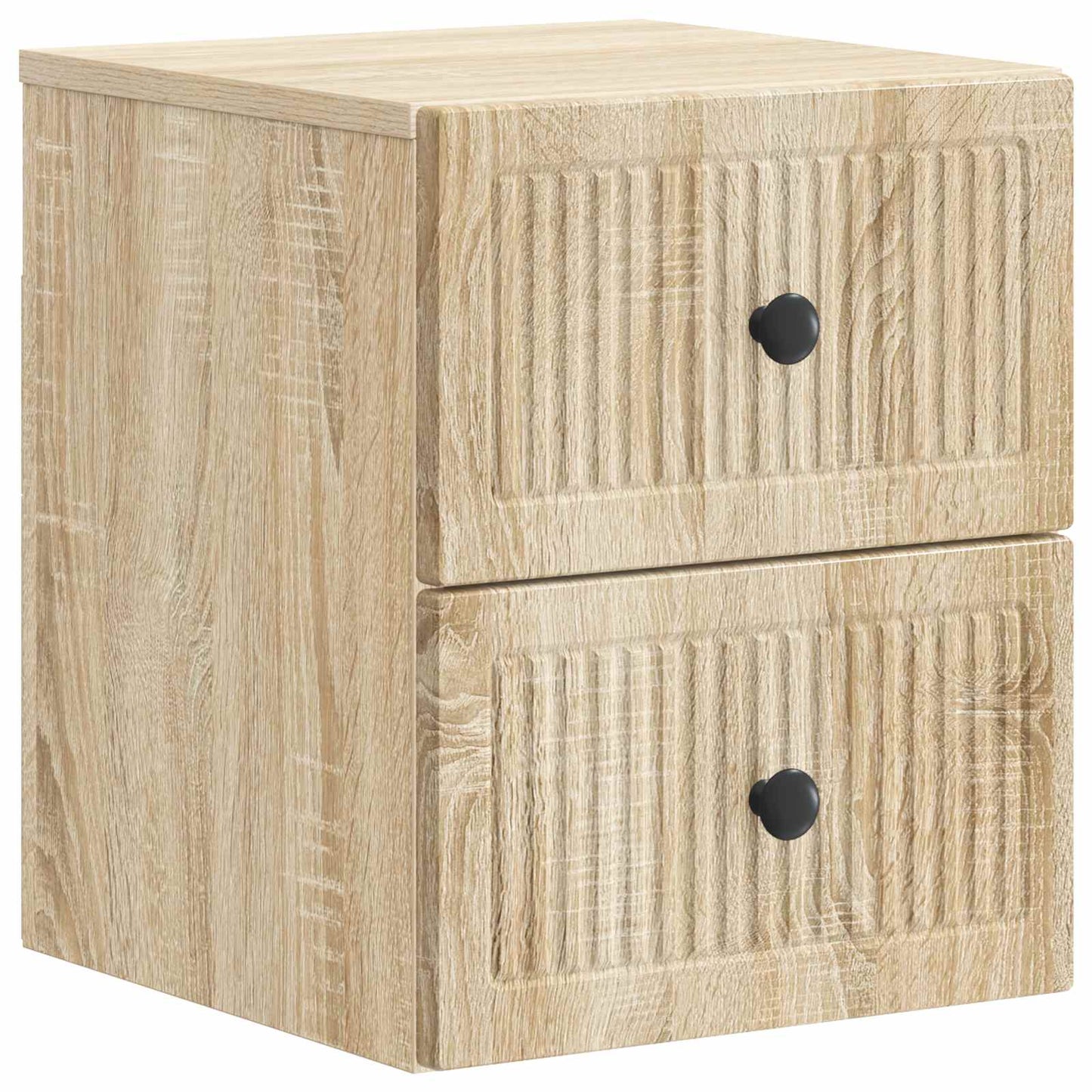 vidaXL Τοίχου Κρεμαστό Κομοδίνο Sonoma Δρυς 33 x 34,5 x 40 εκ