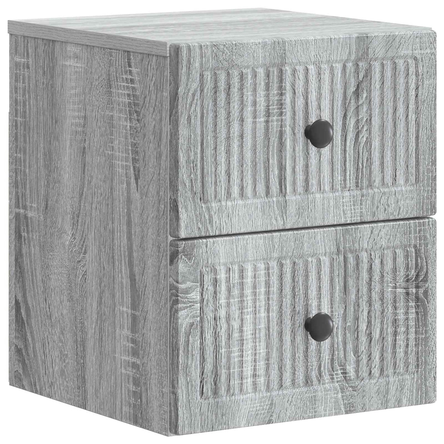 vidaXL Τοίχου Κρεμαστό Κομοδίνο Γκρι Sonoma 33 x 34,5 x 40 εκ