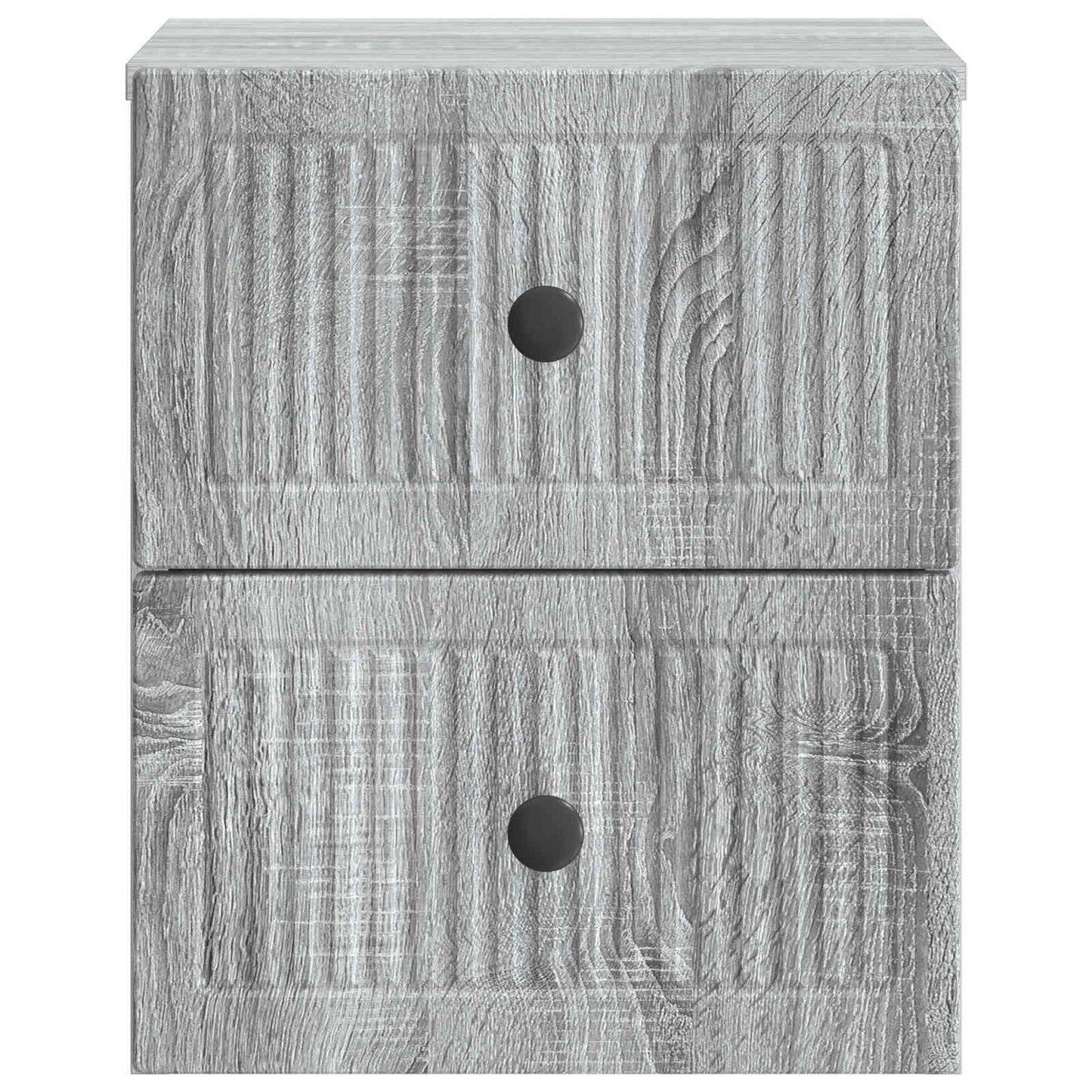 vidaXL Τοίχου Κρεμαστό Κομοδίνο 2 τμχ. Γκρι Sonoma 33 x 34,5 x 40 εκ