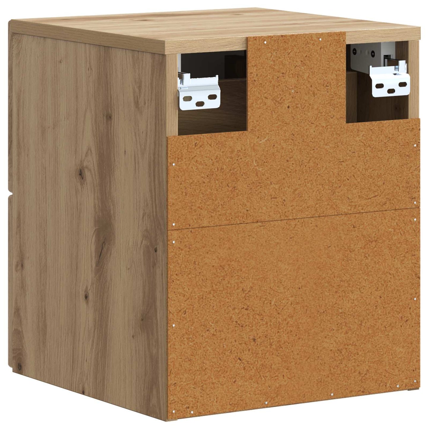 vidaXL Τοίχου Κρεμαστό Κομοδίνο Artisan Δρυς 33 x 34,5 x 40 εκ
