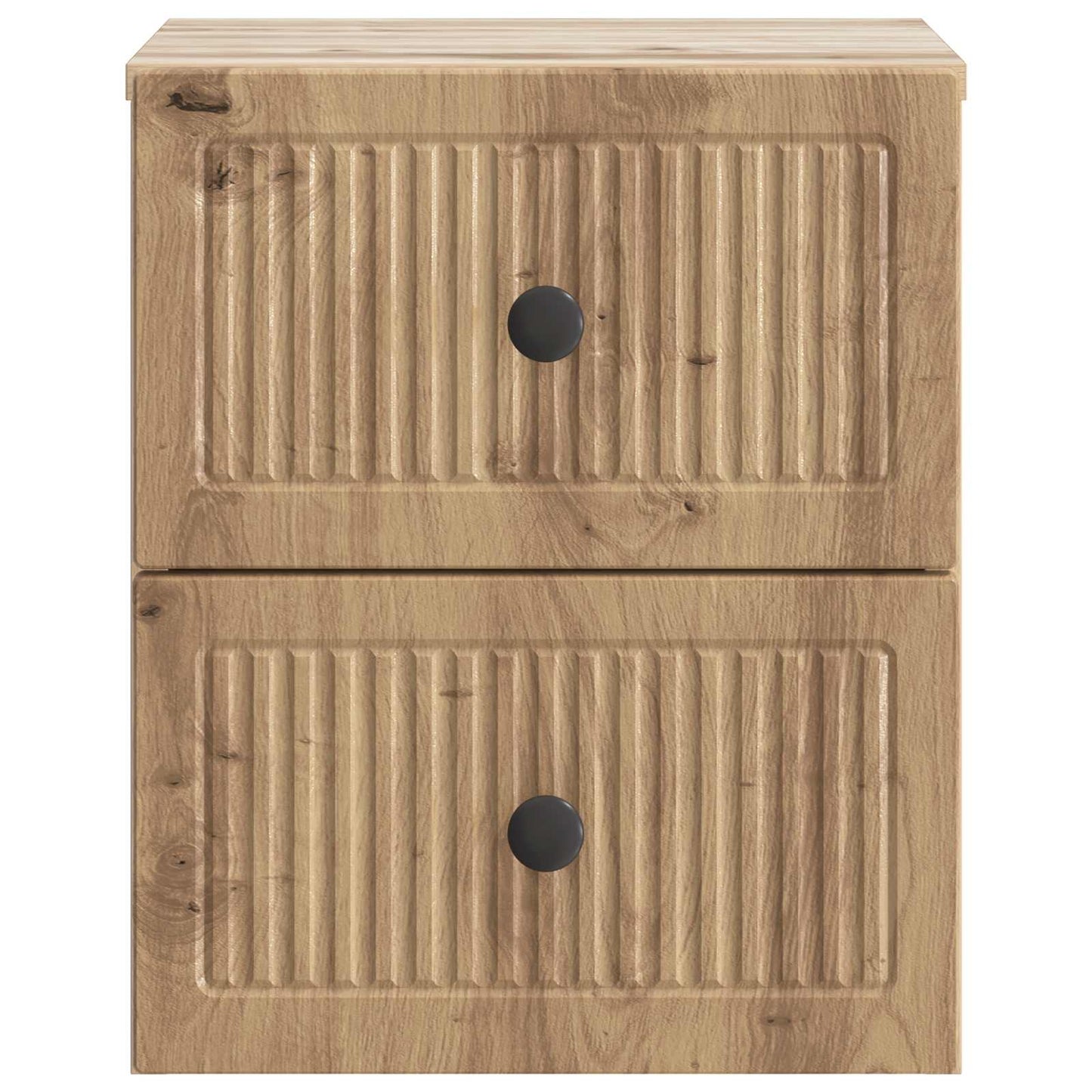 vidaXL Τοίχου Κρεμαστό Κομοδίνο Artisan Δρυς 33 x 34,5 x 40 εκ
