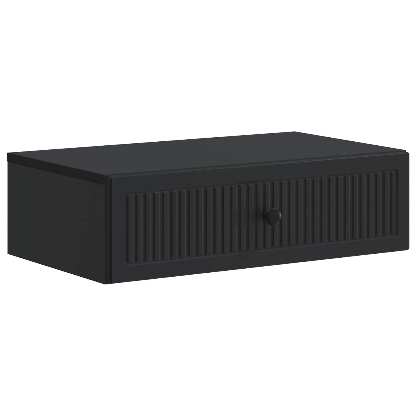 vidaXL Τραπεζάκι Τοίχου Μαύρο 59 x 34,5 x 17 εκ. Επεξεργασμένο Ξύλο