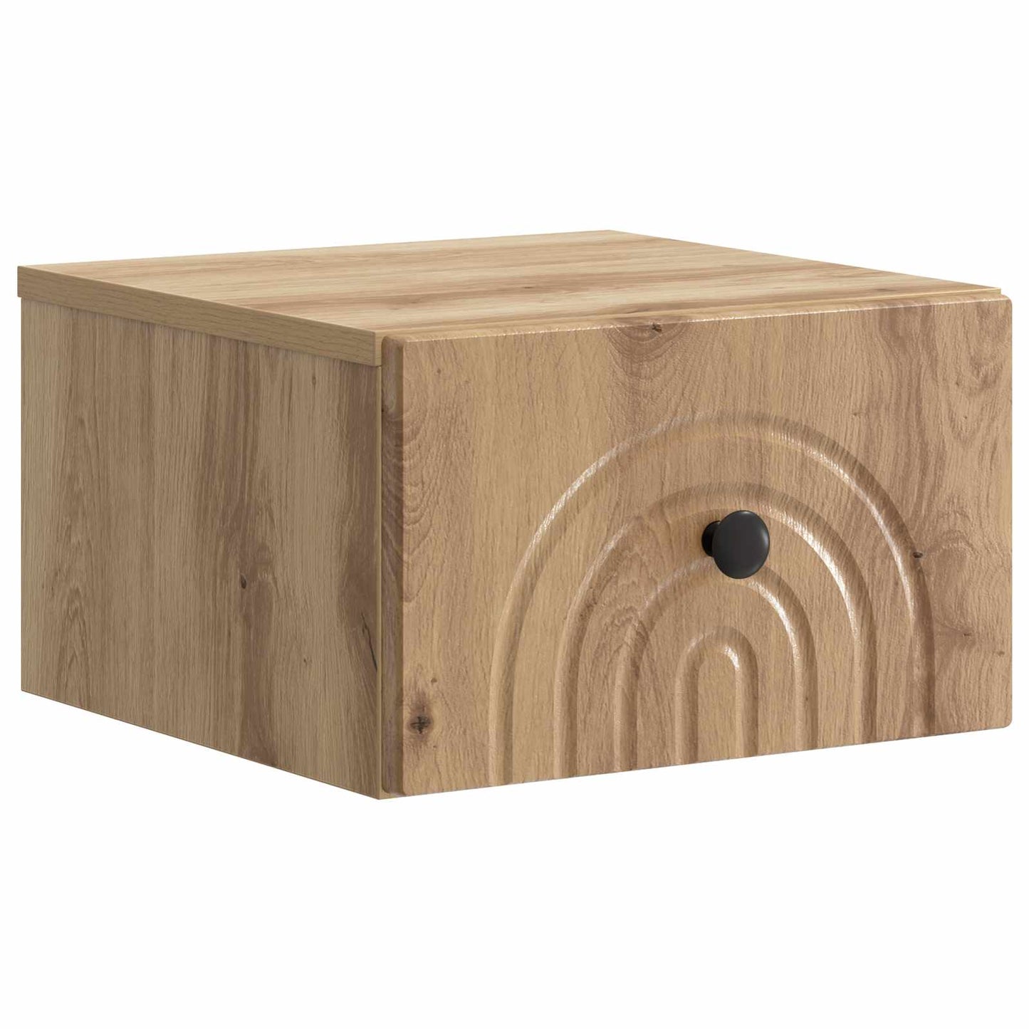 vidaXL Τοίχου Κρεμαστό Κομοδίνο Artisan Δρυς 33 x 34,5 x 20 εκ