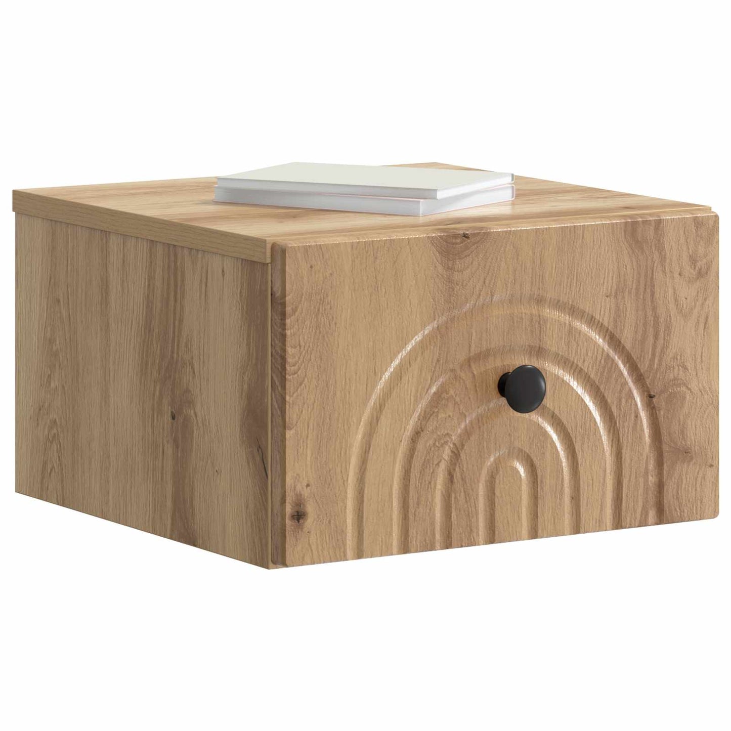 vidaXL Τοίχου Κρεμαστό Κομοδίνο Artisan Δρυς 33 x 34,5 x 20 εκ
