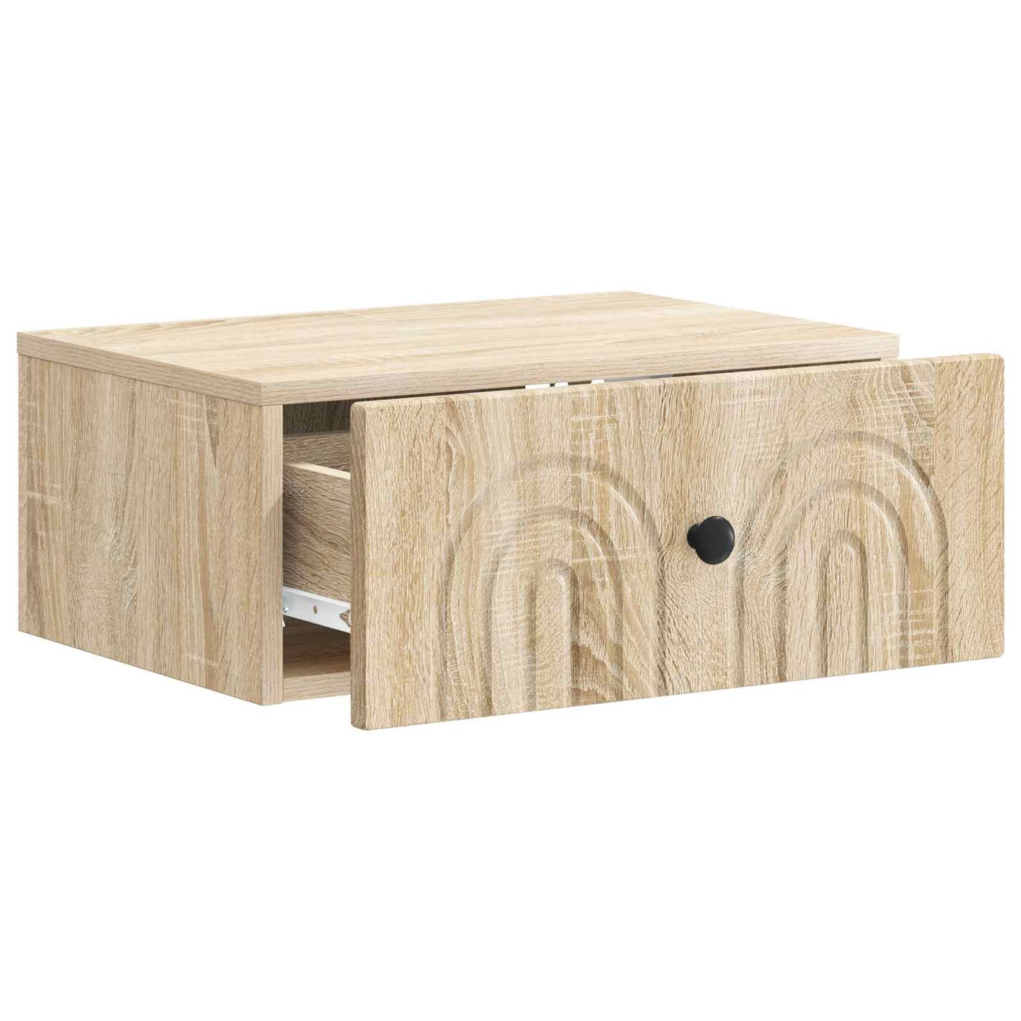 vidaXL Τοίχου Κρεμαστό Κομοδίνο Sonoma Δρυς 49 x 34,5 x 20 εκ.