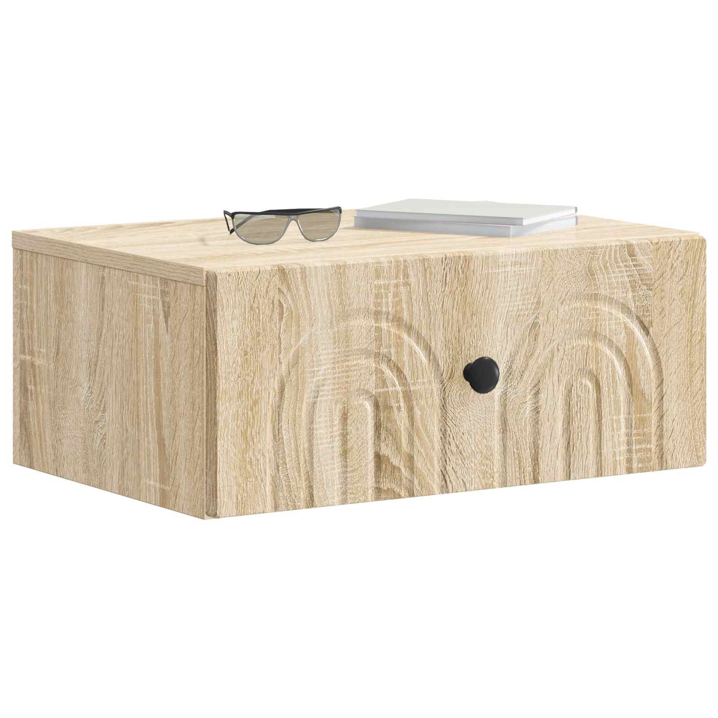 vidaXL Τοίχου Κρεμαστό Κομοδίνο Sonoma Δρυς 49 x 34,5 x 20 εκ.